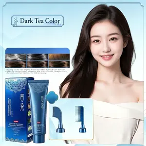Upgraded 2nd Generation Dual-Brush, Single-Dose Easy-Dye Comb — Gray Coverage Hair Dye: Effortlessly Color Your Hair at Home with a Single Comb-Through
