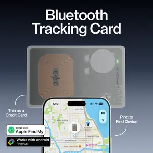 SmartCard: Apple & Android Tracker | Wireless Charging | IPX8 Waterproof | Under 2mm Slim | Works with Android