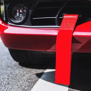 Car Trailer Rope Strap(1 Count), Bumper Decoration Streamer Head Hook, Towing Trendy Modification External Accessories, Automotive, Vehicle, Car Accessory