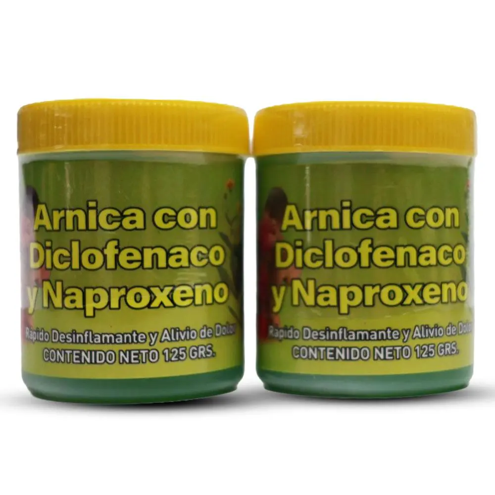 2 PACK  Arnica Pomada Muscular 125g -Arnica Massage Balm - 125g Soothing Full-Body Care