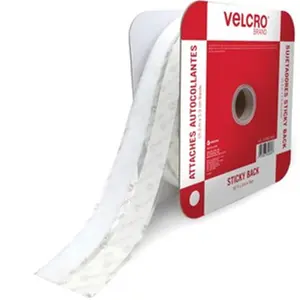 cloth hook and eye VEK30080 50 x 0.75 in. Sticky Back Fastener, White
