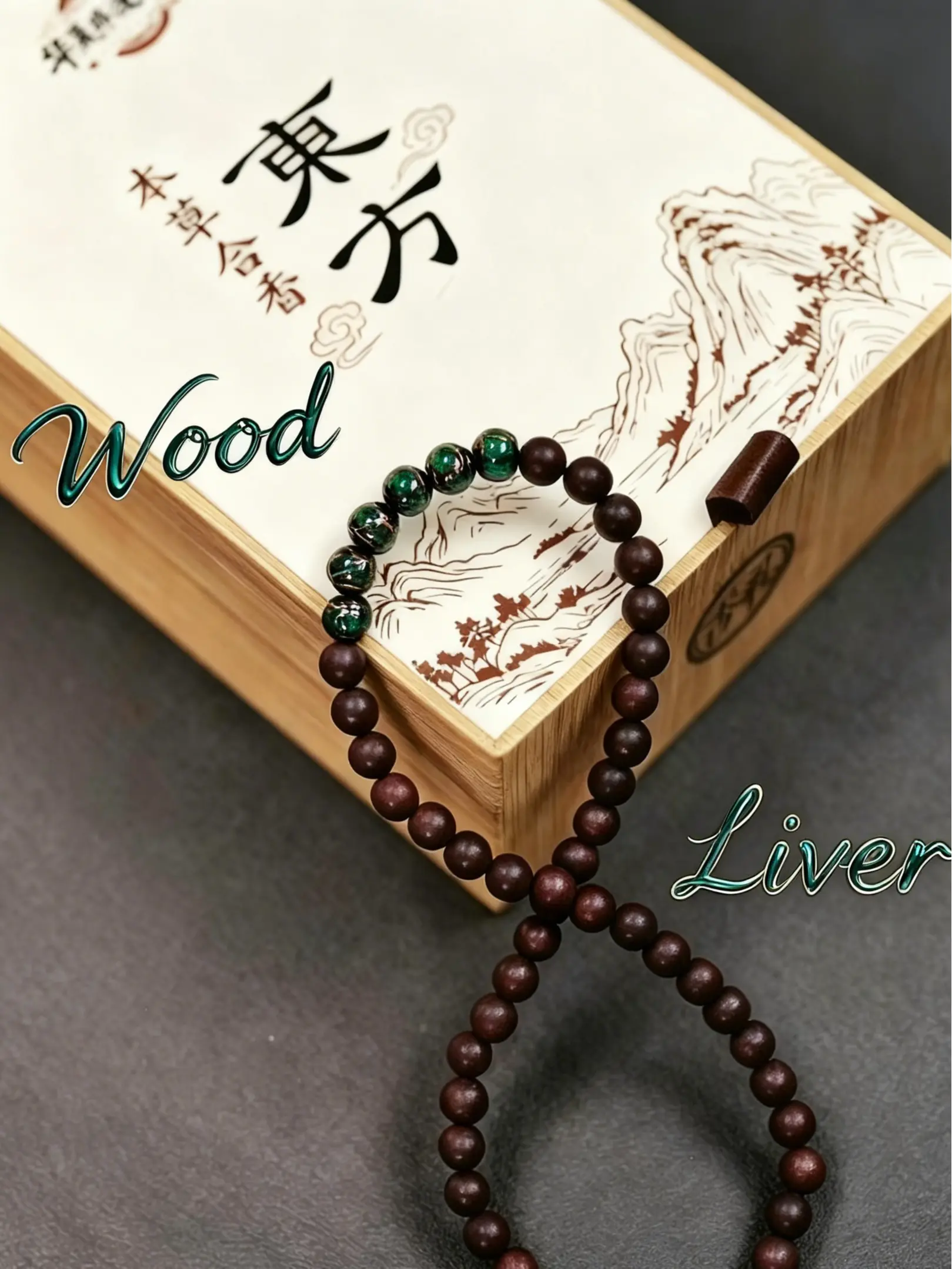 Five Element Herbal Bracelet | Wood For Liver|003