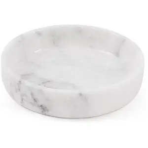 Elborse Marble Serving Bowl 8 inches Fruit Bowl For Kitchen Counter For Kitchen Decor, Decorative Bowl for Home Decor, Entryway Table Modern Candy Bowl