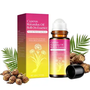 Post Hair Removal Soothing Roll-On Serum with Cyperus Rotundus Oil, 60ml Gentle Mess-Free Rollerball, Compact Size Perfect for Purse, Natural Calming Essence for Underarms Legs & Bikini Line