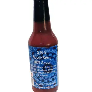 Bossinberry super hot sauce. 10oz. Flavor gourmet