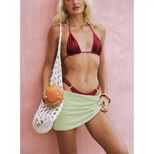 Brennah Jersey Mini Skort Pistachio