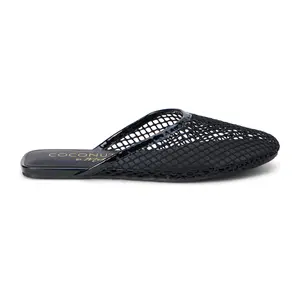 COCONUTS by Matisse Womens Brooklyn Mule Flats Casual - Black