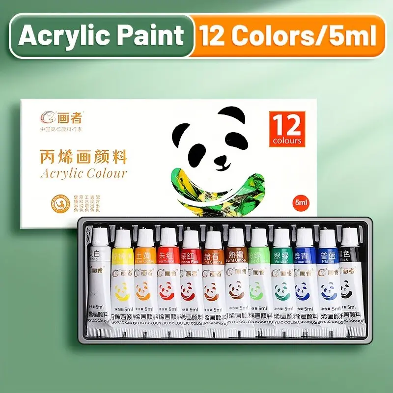 12/18/24 Color Acrylic Paint Set, Non-Fading Wall Art DIY Craft Kit, Textile Shoe Graffiti Material, Artist Painting Supplies, Vibrant Dyes, Art Kits