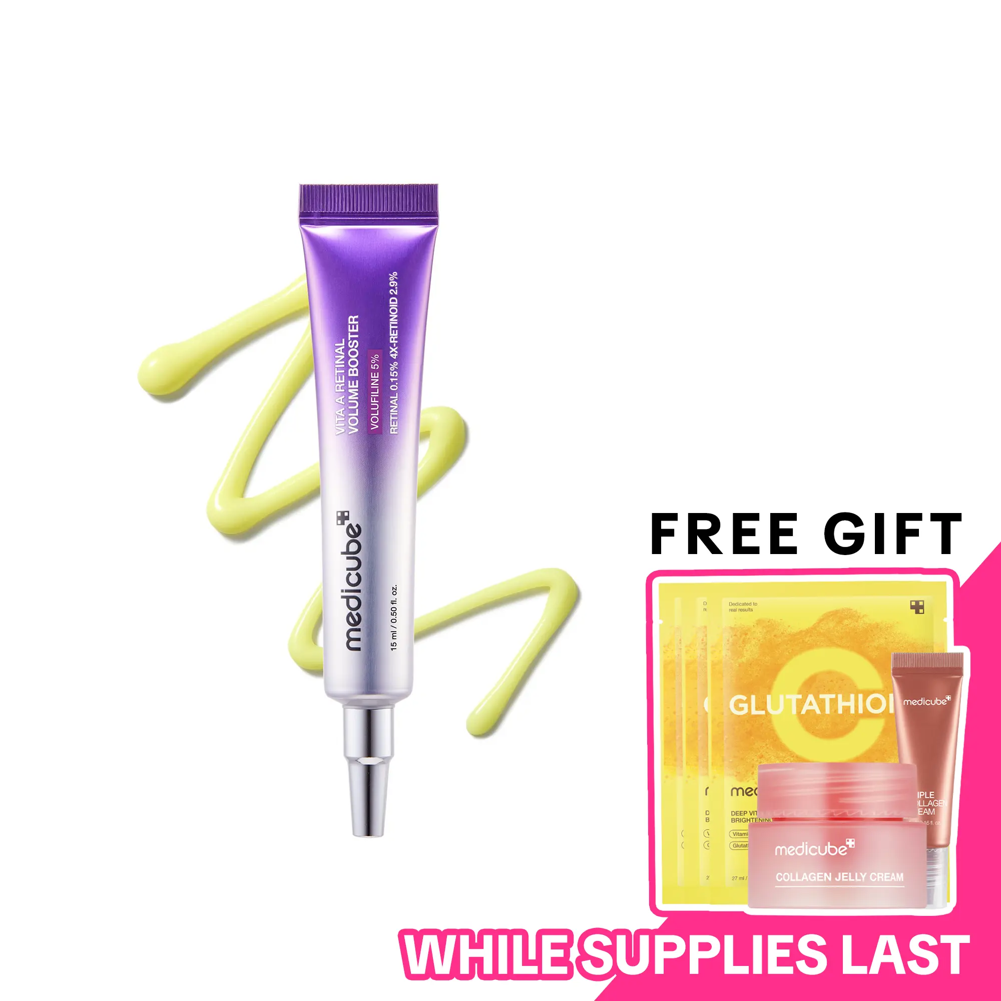 [NEW] [medicube] Vita A Retinal Volume Booster | Retinal + Volufiline + 4X-Retinoid + 4X Micro Boost | Anti-aging, Plumping | Care for Pores, Look of Fine Lines, Skin Elasticity & Firmness For Smoother, Firmer & Youthful-looking Skin  | Korean Skincare