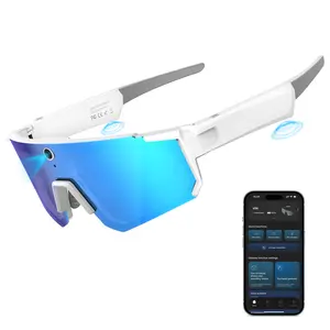 2026 AI Smart Glasses with 4K HD Camera for Men，Sport AI Camera with EIS+Gyro Stabilization, Polarized Lenses for Cycling, Dual-Mic Noise Cancelling, IP66 Weatherproof, 4GB RAM, AI Glasses with Chat GPT