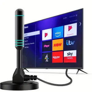 2024 Model Indoor Digital HDTV Antenna - USB Powered, 5V Operating, No Battery Required - Supports 4K UHD 1080p Free Local Channels - Compatible with Smart TVs and Older TVs