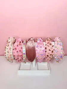 Pink Easter Headbands — Spring Pastel Jeweled Headbands