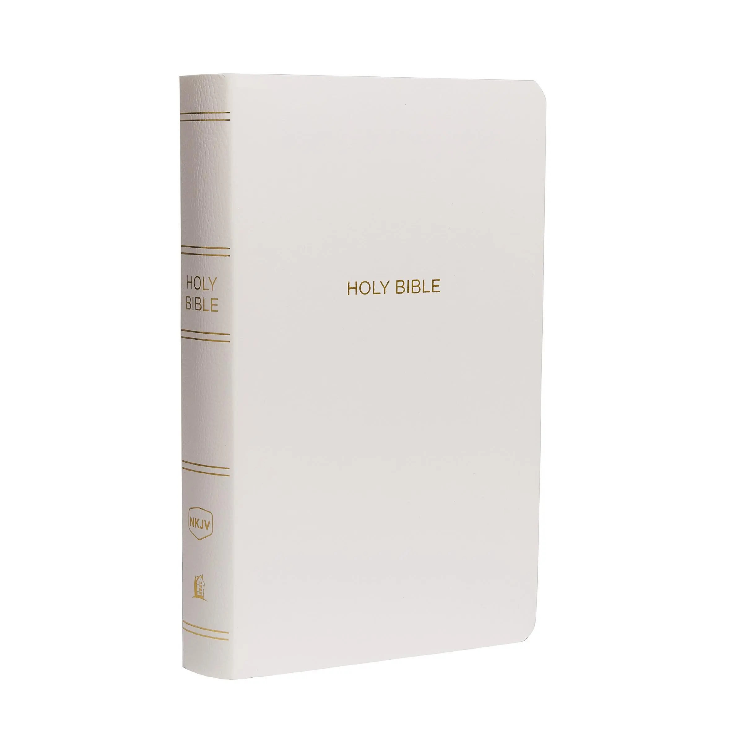 NKJV, Gift and Award Bible, Leather-Look, White, Red Letter, Comfort Print: Holy Bible, New King James Version by Thomas Nelson [Paperback Book]