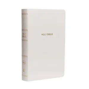 NKJV, Gift and Award Bible, Leather-Look, White, Red Letter, Comfort Print: Holy Bible, New King James Version by Thomas Nelson [Paperback Book]