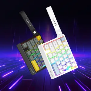 AJAZZ AK029 wired split mechanical keyboard, Mechanical backlit keyboard, one handed keyboard, ergonomic design for esports games, 29 key one handed mechanical keyboard, 0.01mm high-speed response, noise reduction support, multiple systems