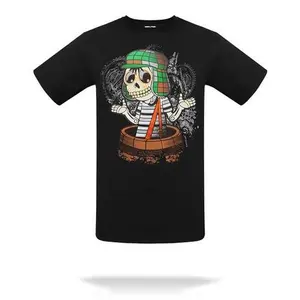 El Chavo Del 8 Karani Art T-Shirt Adult Unisex Black Short Sleeve