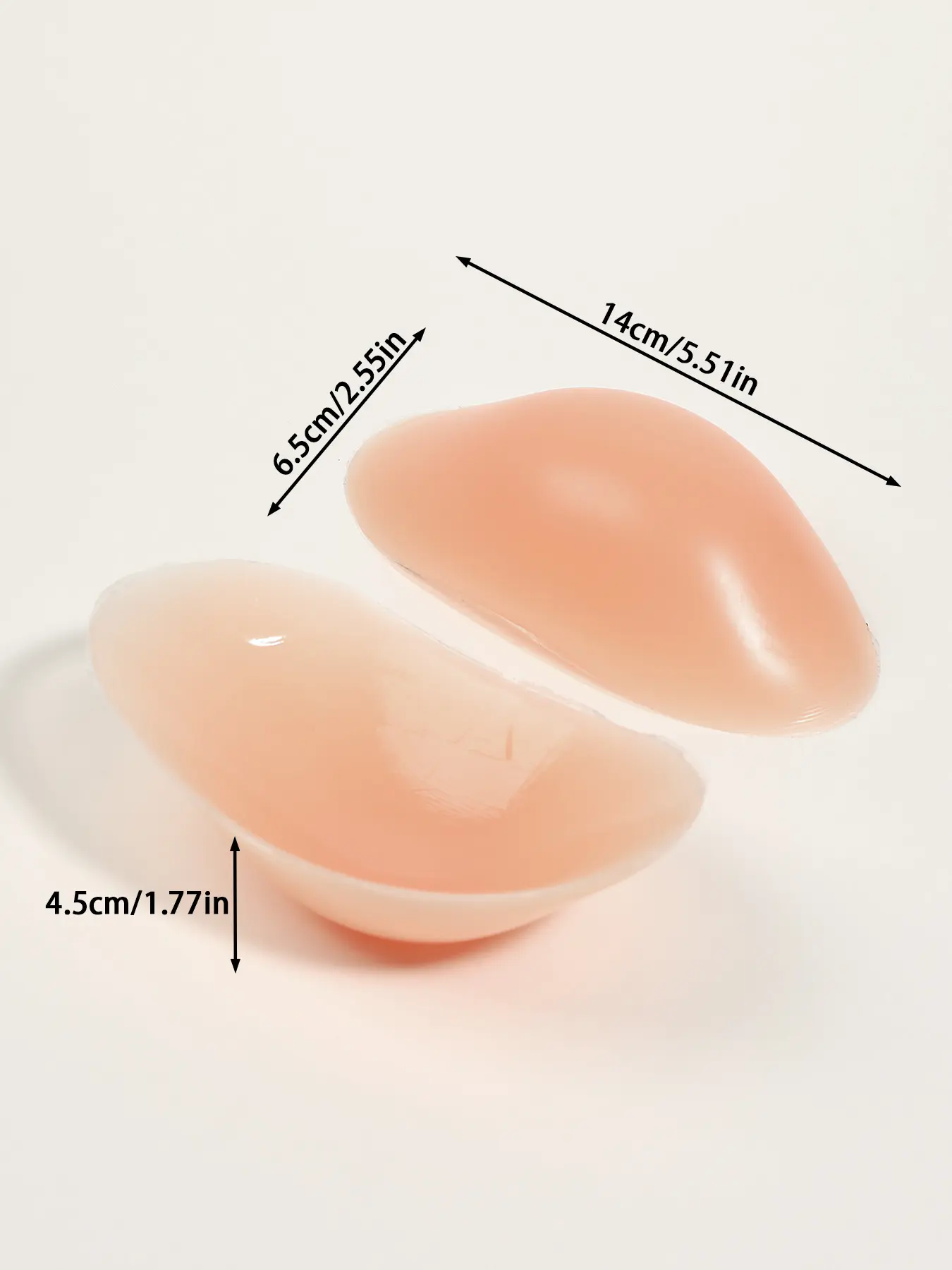 4Pcs Apricot Silicone Shoulder Pads for Women, 120° Ergonomic Design, 2-Wear Heighten/Widen Shoulder Pads, Instant Square Shoulders, Perfect for Blazers, Dresses, Camisoles & Daily Wear