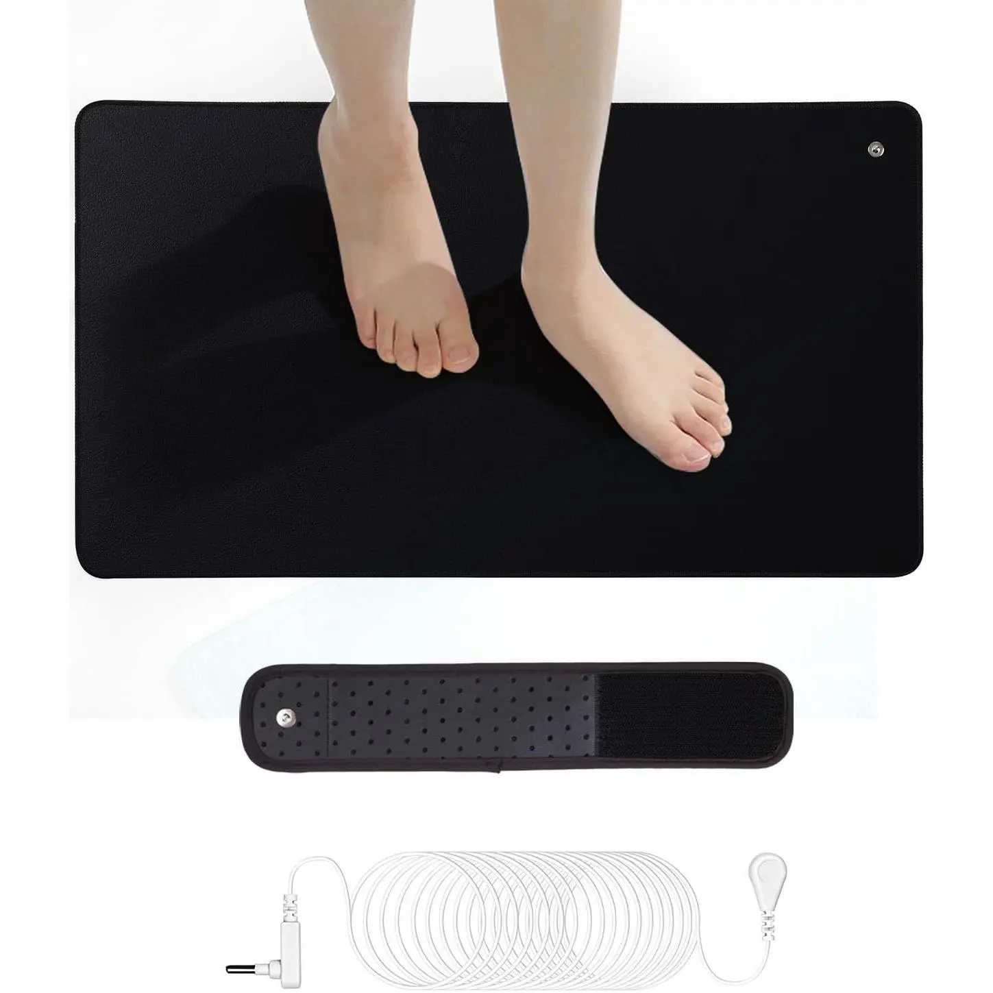 Grounding Mat,Grounding Pad, Grounding Mat for Pain Relief,Earth for Foot Mat,Computer Mat, Sleep Mat,Grounding Mat Kit