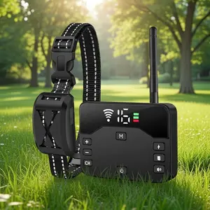 2 In 1 Wireless Electric Dog Fence Waterproof Pet Shock Boundary Containment System Electric Training Collar for Small Medium Large Dogs