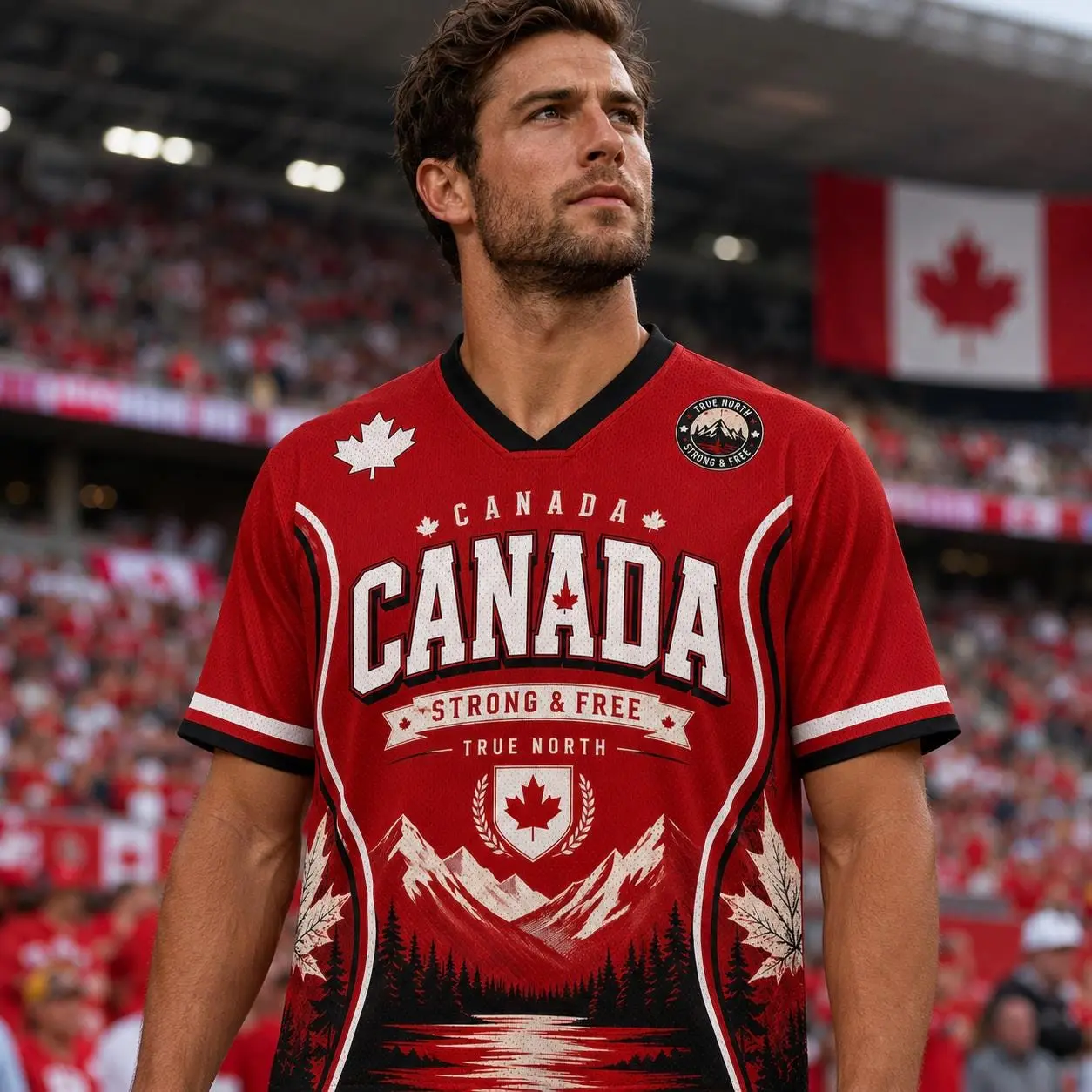 Personalized Canada Soccer Jersey Shirt, Retro Canada Football Jersey, Custom Name Number Canada Jersey, Canada Team Jersey, Soccer Gifts