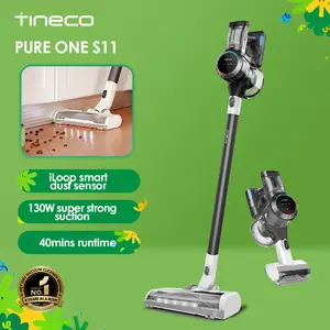 TINECO S11 Smart Cordless Rechargeable Stick Vacuum Cleaner - Lightweight Bagless High Power Home Cleaning Tool, Quiet, Innovative Design, Converts to Handheld Wireless Vacuum with Multiple Attachments, Smart App Integration, Docking Station