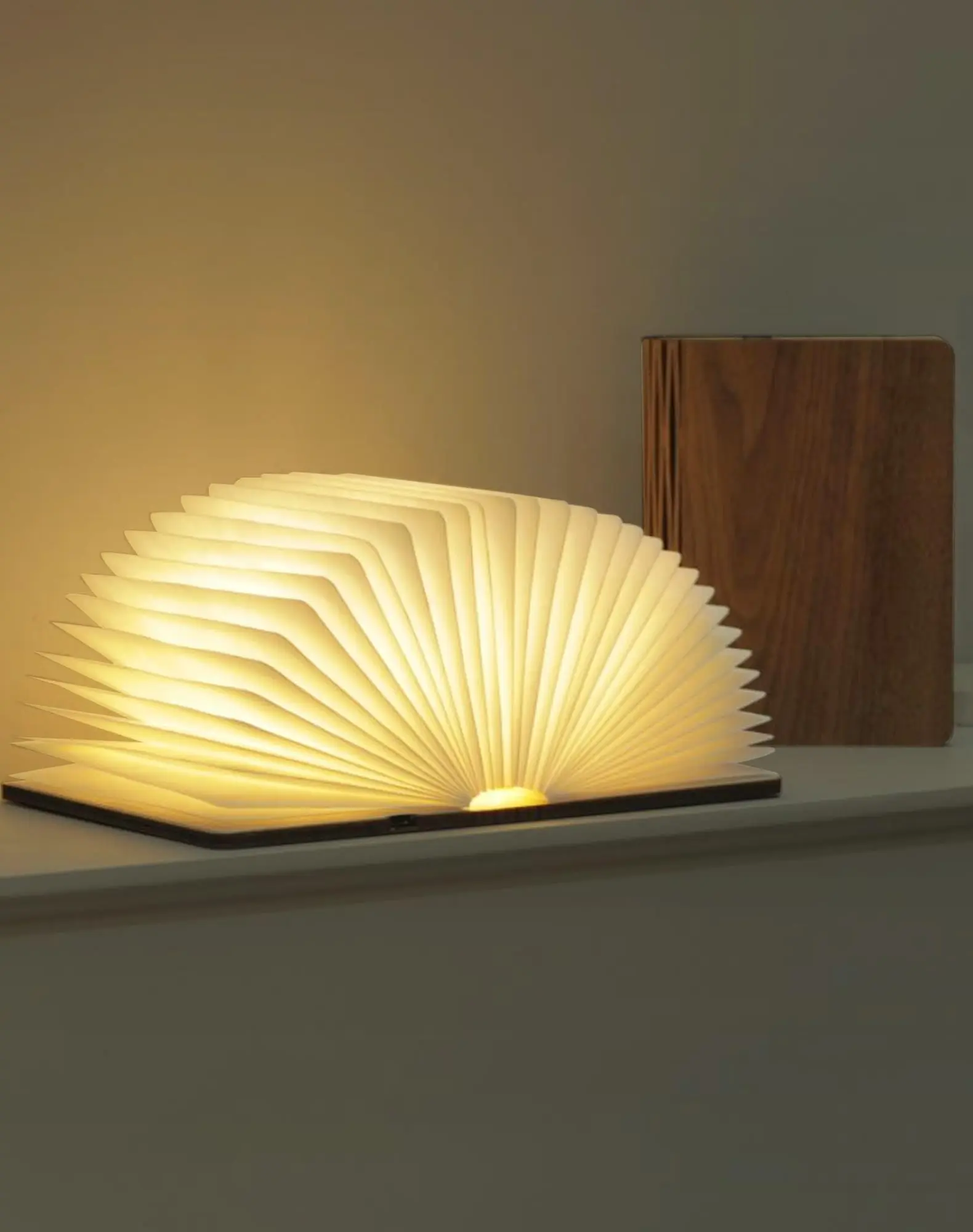 Portable Folding Book Lamp - USB Rechargeable Eye-Caring LED Light with Adjustable Light Modes, Magnetic Closure, for Reading, Travel, Indoor Home Use - No Eye Strain, No Disposable Batteries