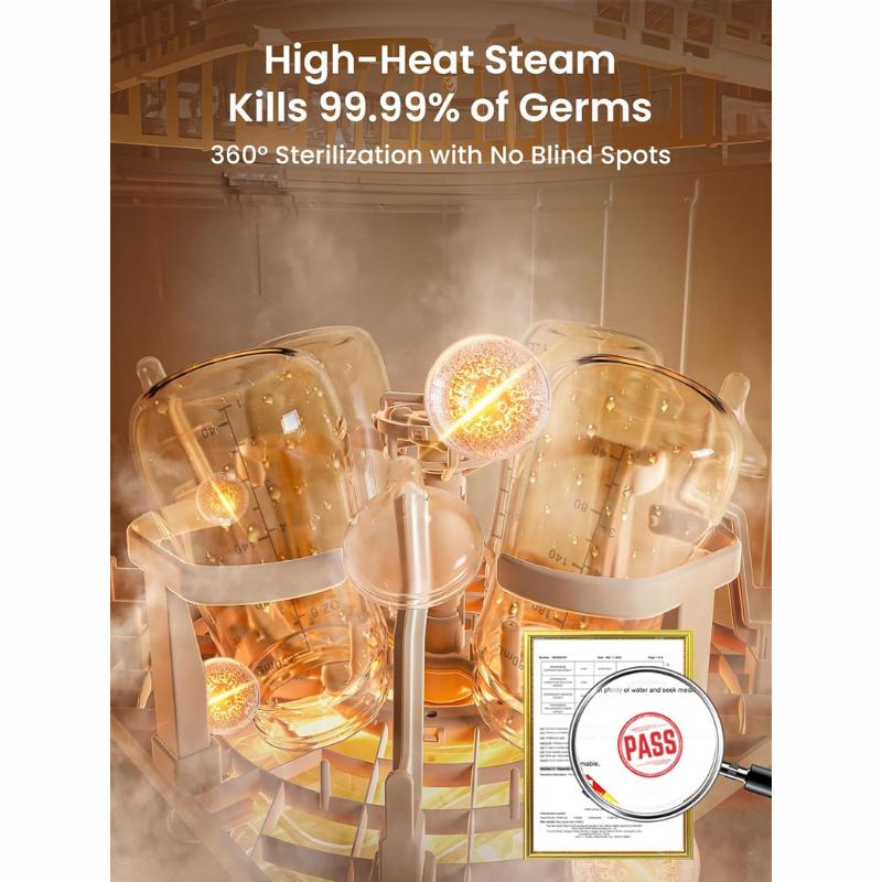 Grownsy Bottle Washer Pro - All in One Machine for Easy Cleaning - Sterilizer and Dryer for Baby Bottles, Pump Parts, and Sippy Cups./b01