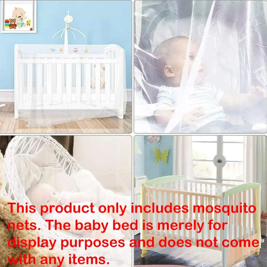 Baby Stroller Mosquito Net, Baby Enclosure Bed Mosquito Net, Bassinet Mosquito Net, Insect-Proof Net, Portable Mosquito Cover, Encryption Design, Nursery, Infant, Newborn