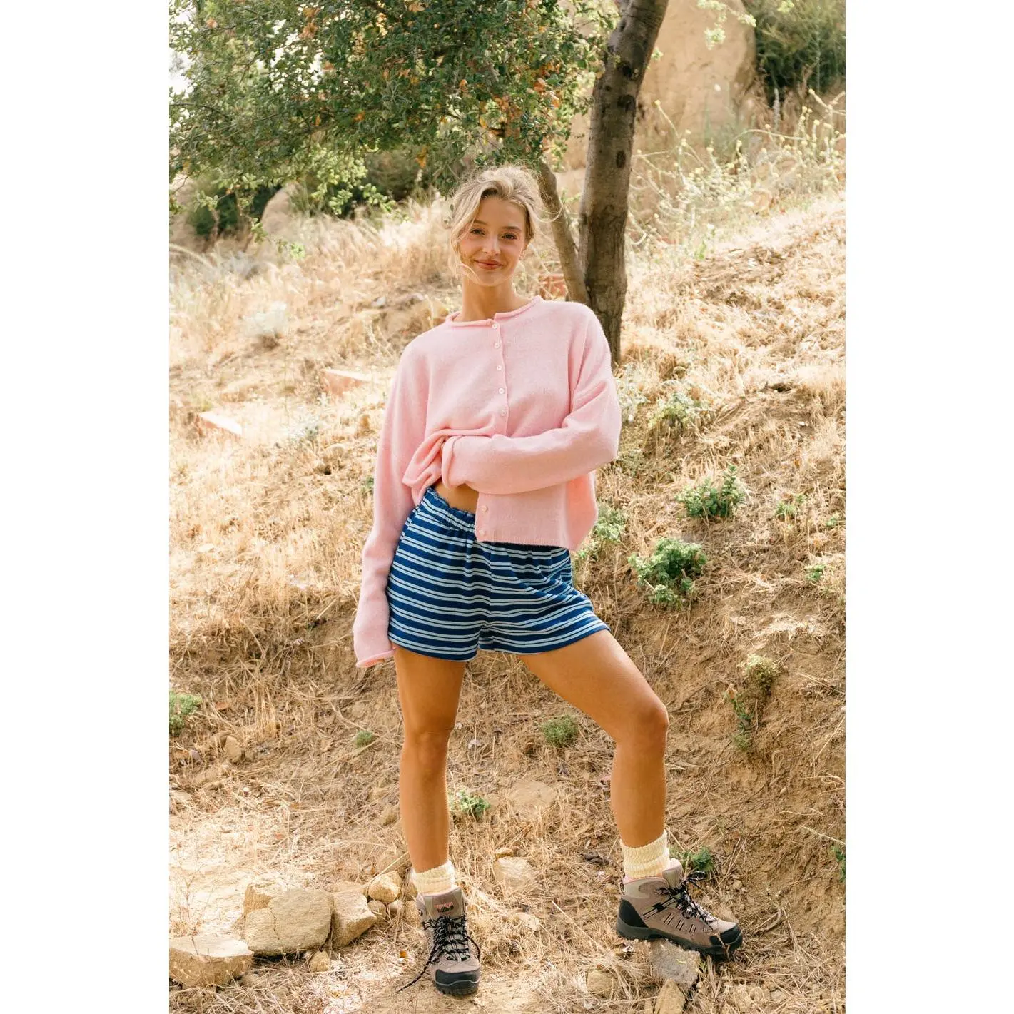 Baby Pink Piper Cardigan
