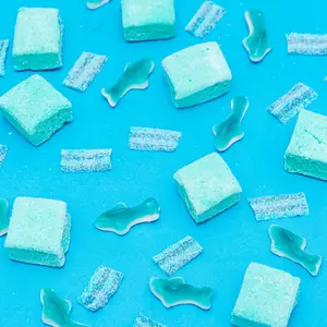 Sour Blue Raspberry Marshmallows (set of 12)