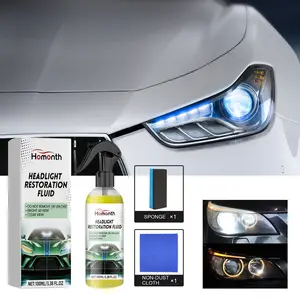 Homonth Car Headlight Restoration Fluid - For Scratch Repair, Brightening, Coating, Maintenance & Polishing of Vehicle Headlights