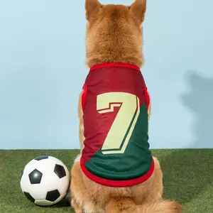 Portuguese Style Pet Jersey, Cat Dog Summer Breathable Sports Vest, Shirt, Size 7, All Seasons, Dogs & Cats