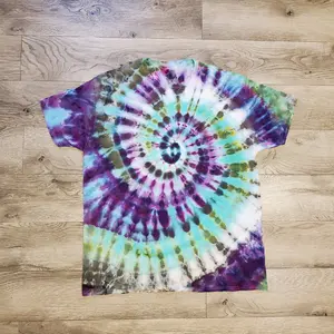 Adult 2xl Spiral Ice Dyed T-shirt
