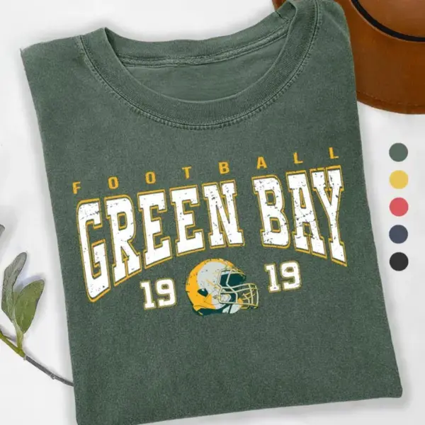 Green Bay Football Shirt, High Quality 1919 Helmet Tees, Retro Game Day T-Shirt, Vintage Style 80s, Trendy Green Bay Fan Gift - TikTok Shop Green Bay Football Shirt, High Quality 1919 Helmet Tees, Retro Game Day T-Shirt, Vintage Style 80s, Trendy Green Bay Fan Gift - TikTok Shop