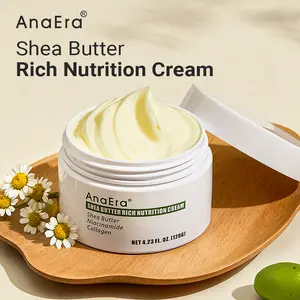 AnaEra Shea Butter Nutrition Cream | Moisturizer for Dry & Sensitive Skin, 72hr Lasting Hydration, For Face & Body, Gentle for Infants, Moisture Barrier Repair, 6.76 fl.oz.