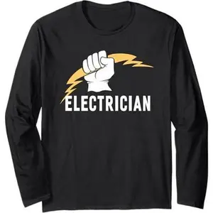 Electrician Electricity Maintenance Repairman Electrical Long Sleeve T-Shirt