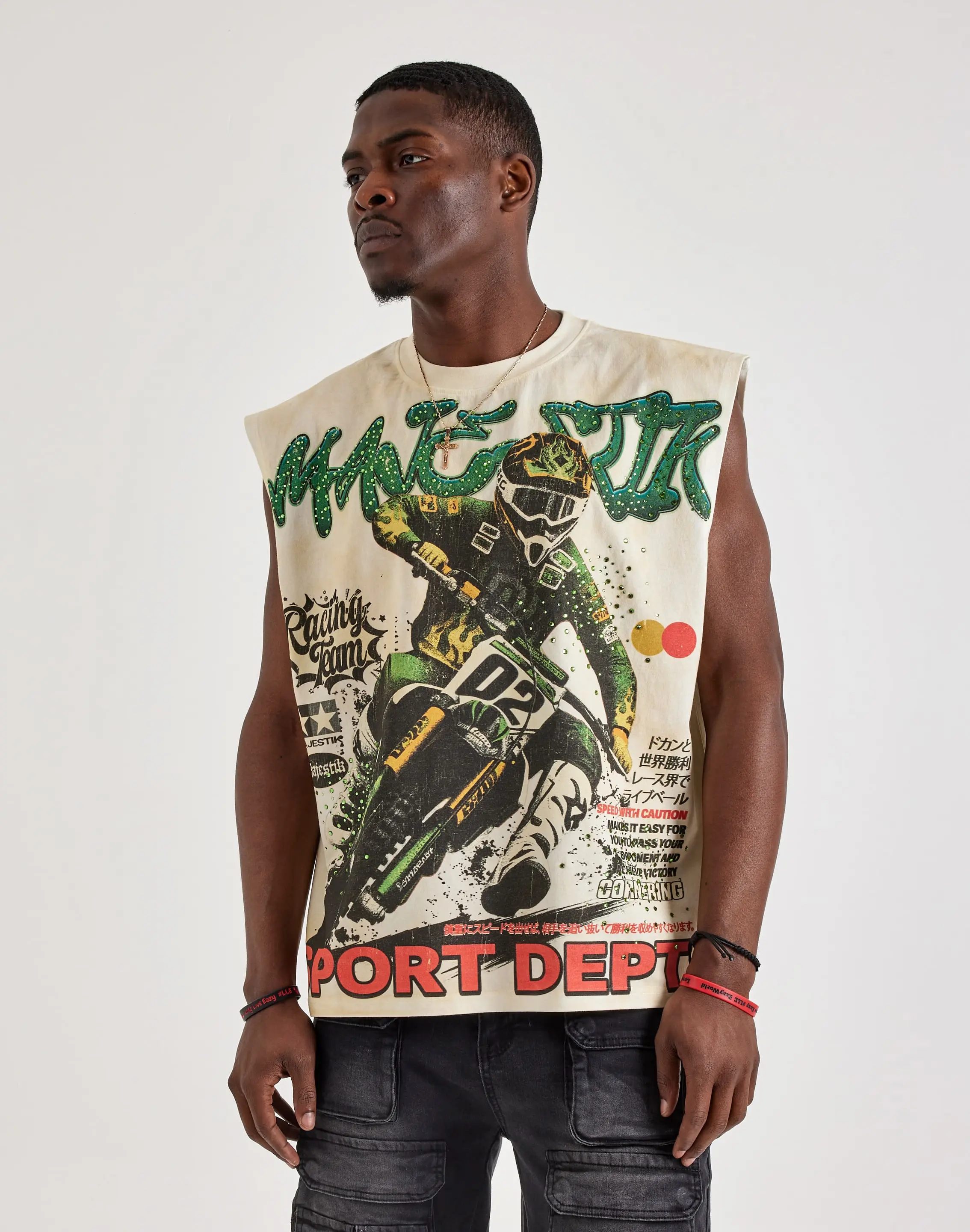 Mens Majestik Sport Department Sleeveless Tee