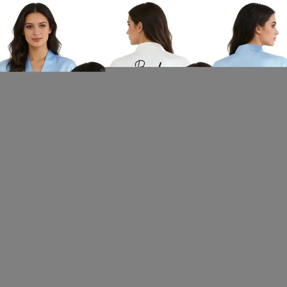 Personalized with Wedding Date for Bride Bridesmaid - Soft Robe for Women Best Gift for Bridal Party
