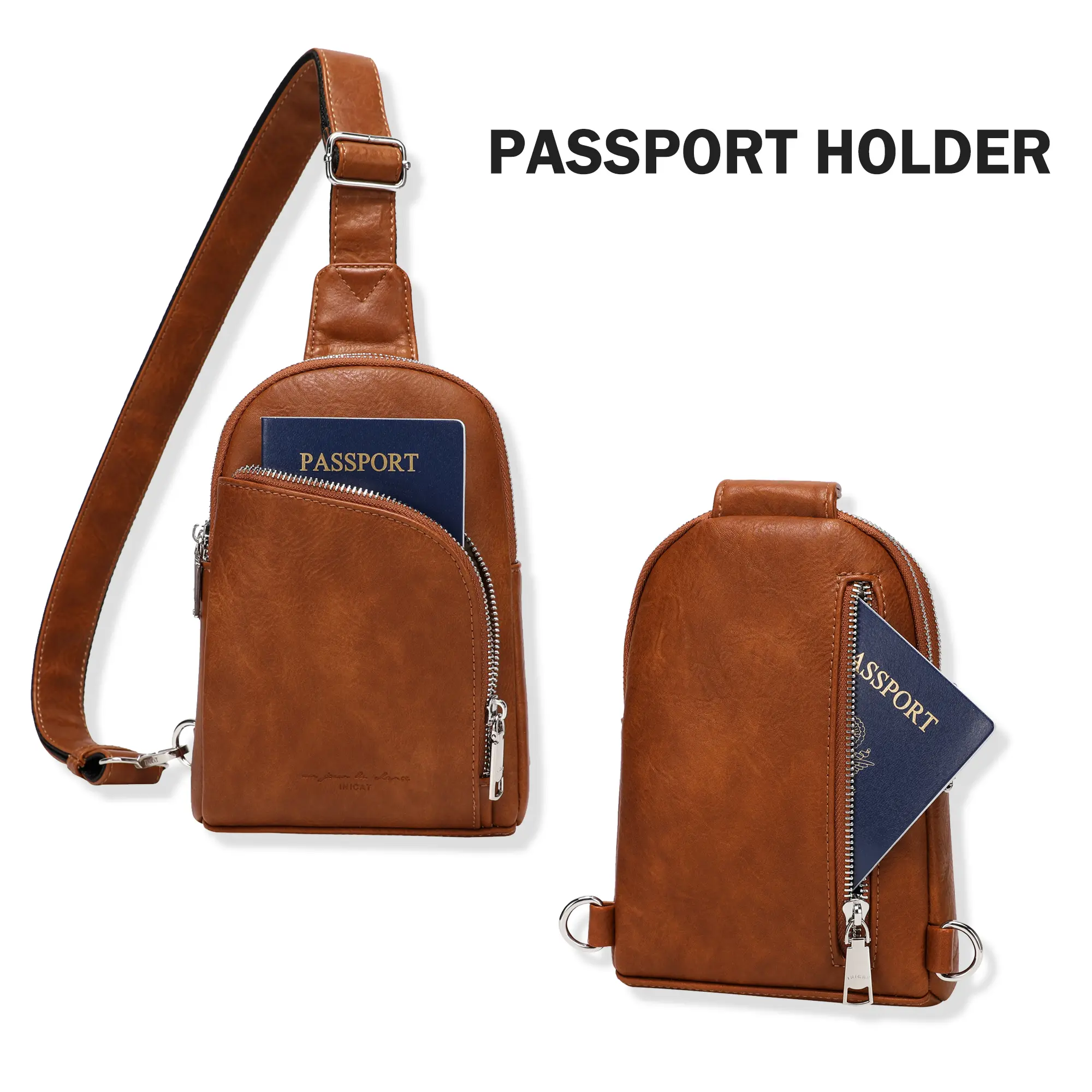 INICAT RFID Blocking Anti-Theft Small Crossbody Sling Bags  display picture 1