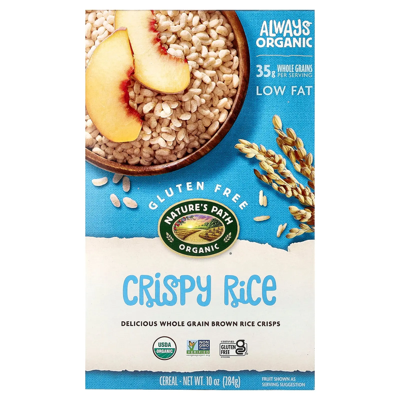 Nature's Path Organic Crispy Rice Cereal, 10 oz (284 g) Nature's Path Organic Crispy Rice Cereal, 10 oz (284 g)