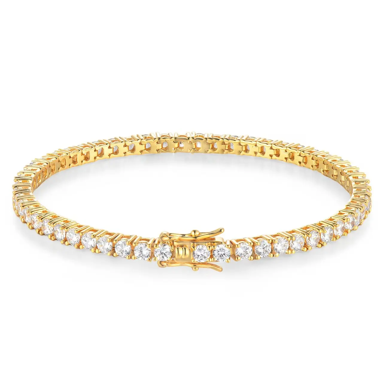 Golden bracelet (width 4mm, length appro