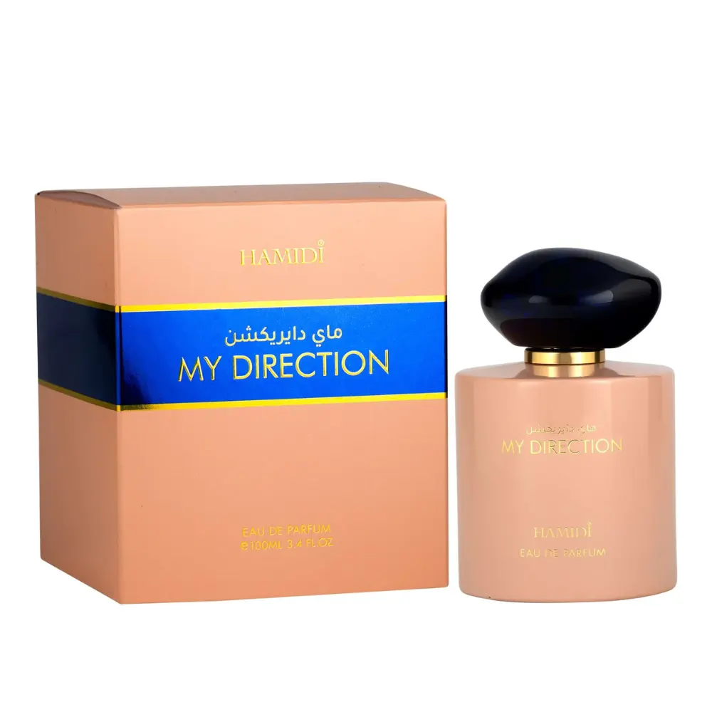Hamidi My Direction Eau De Parfum Spray 3.4 oz / 100ml | Elegant White Floral Perfume with Vanilla, Jasmine & Musk Notes for Women