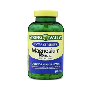 Spring Valley Magnesium Bone & Muscle Health Dietary Supplement Tablets, 400 mg, 250 Count