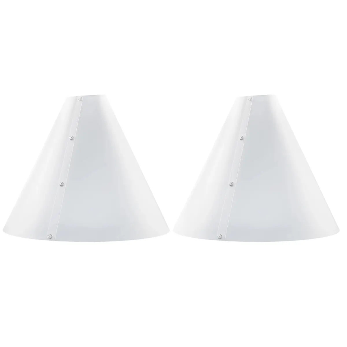 V-FLAT WORLD Large Light Cone Diffuser - 2-Pack, Reflective Camera Accessory with Simple Snap Closures for Photographers