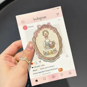 Aesthetic Floral Coquette Spring Goose Magnetic Phone Grip Vintage Thrifted Style Magsafe Kickstand, Cute Cottagecore Gift For Her