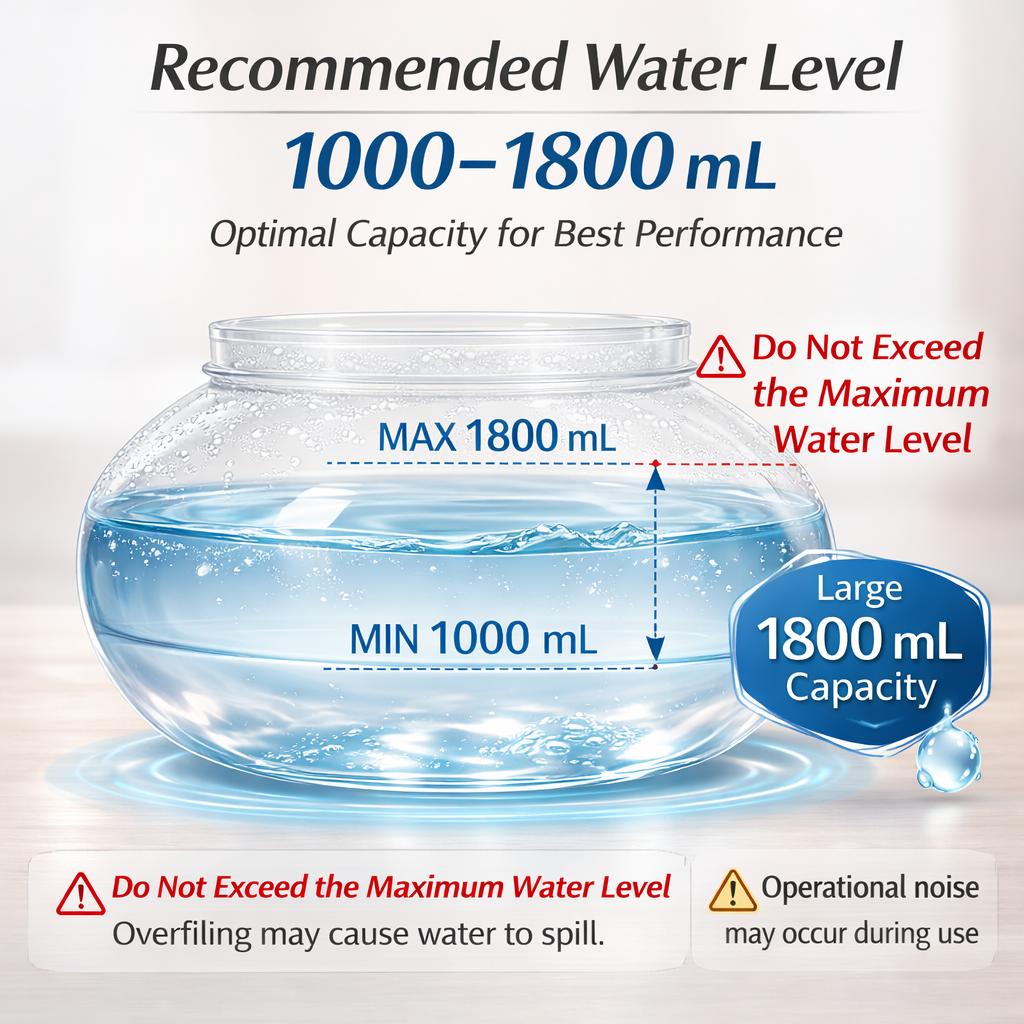 Stewerom Water-Based Air Purifier & Air Washer, Essential Oil-Free Air Freshener with 7-Color LED Mood Light for Home, Office & Room, Air Revitalizer Diffuser