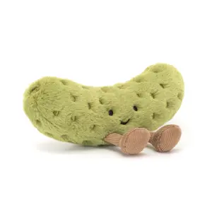 Amuseables Pickle Stuffed Toy, 6 inches - Vegetable Plush - Fun Gift Idea