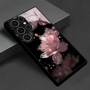 Heart and Text Blessing Pattern Protective Case, Liquid Reinforced Glass and TPU Design for Samsung Galaxy S25 S24 S23FE S22 Ultra Plus A54 A53 A16 A15 A13 A06 and A03S, Shockproof and Fingerprint Resistant