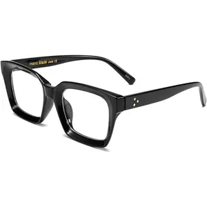 Womens Square Thick Glasses Frame, Classic Eyewear for Men B2461