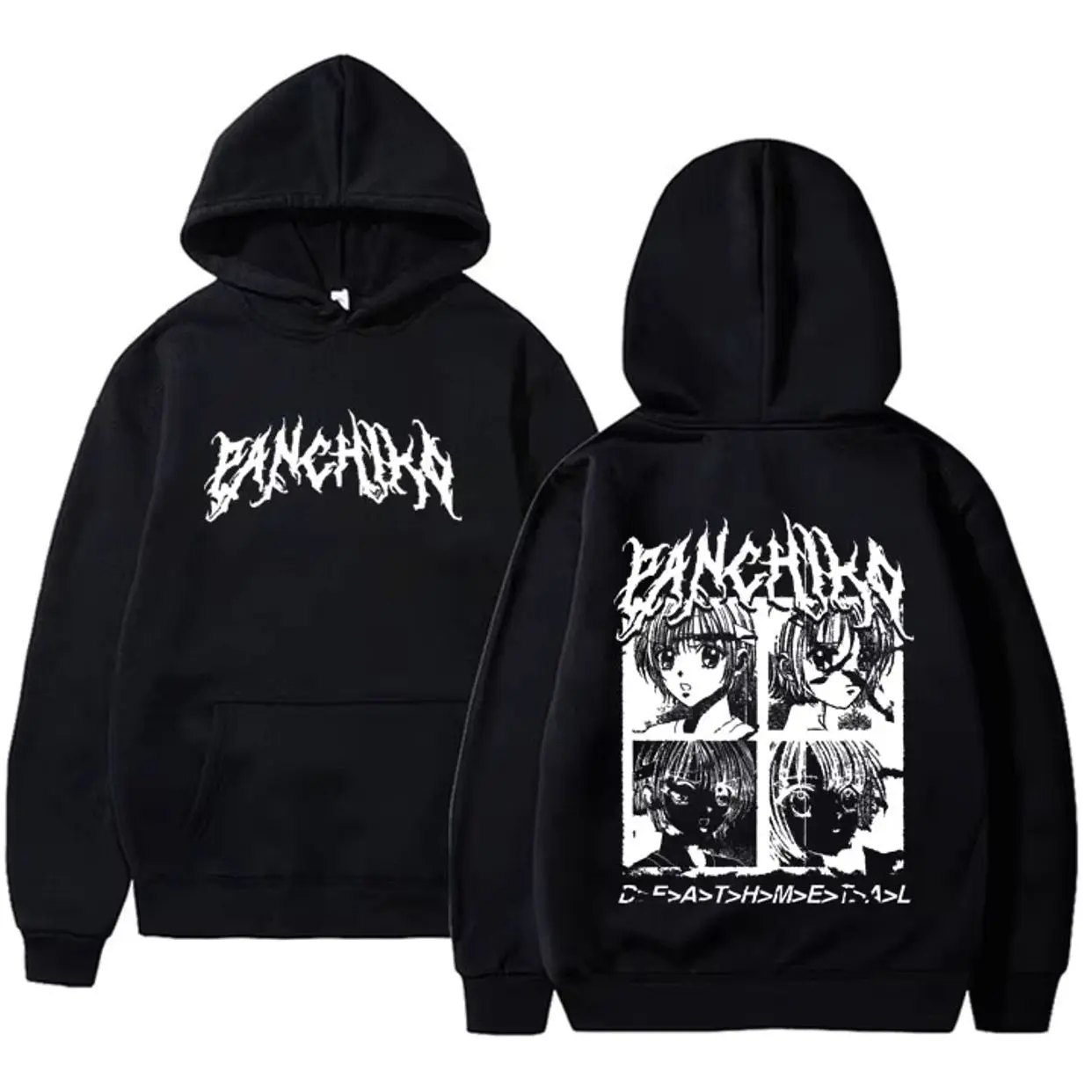 Rock Band Panchiko DEATHMETAL Album Graphic Print Hoodie Unisex Fleece Cotton Sweatshirt Men Women Vintage Oversized Hoodies